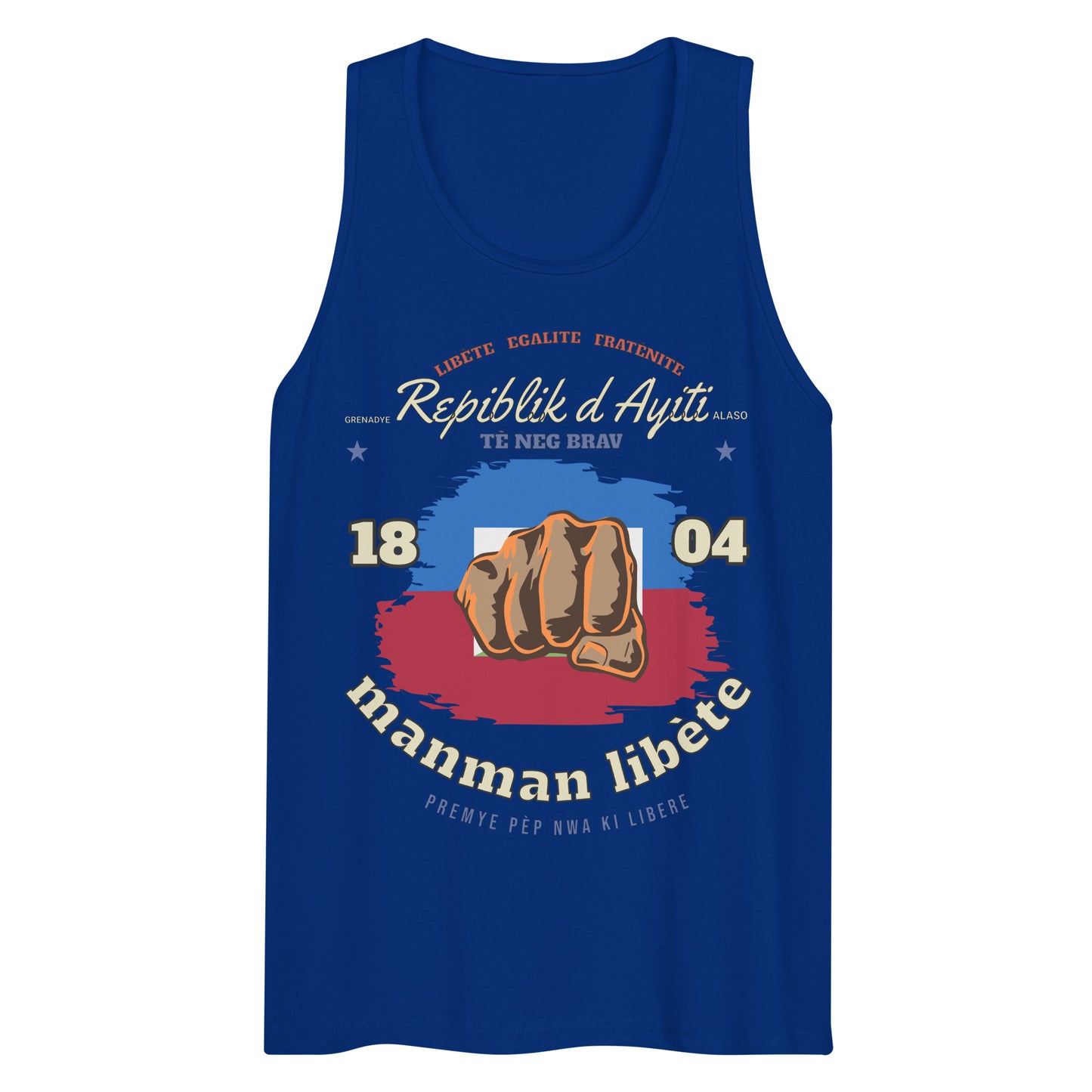 Repiblik d Ayiti Men’s premium tank top