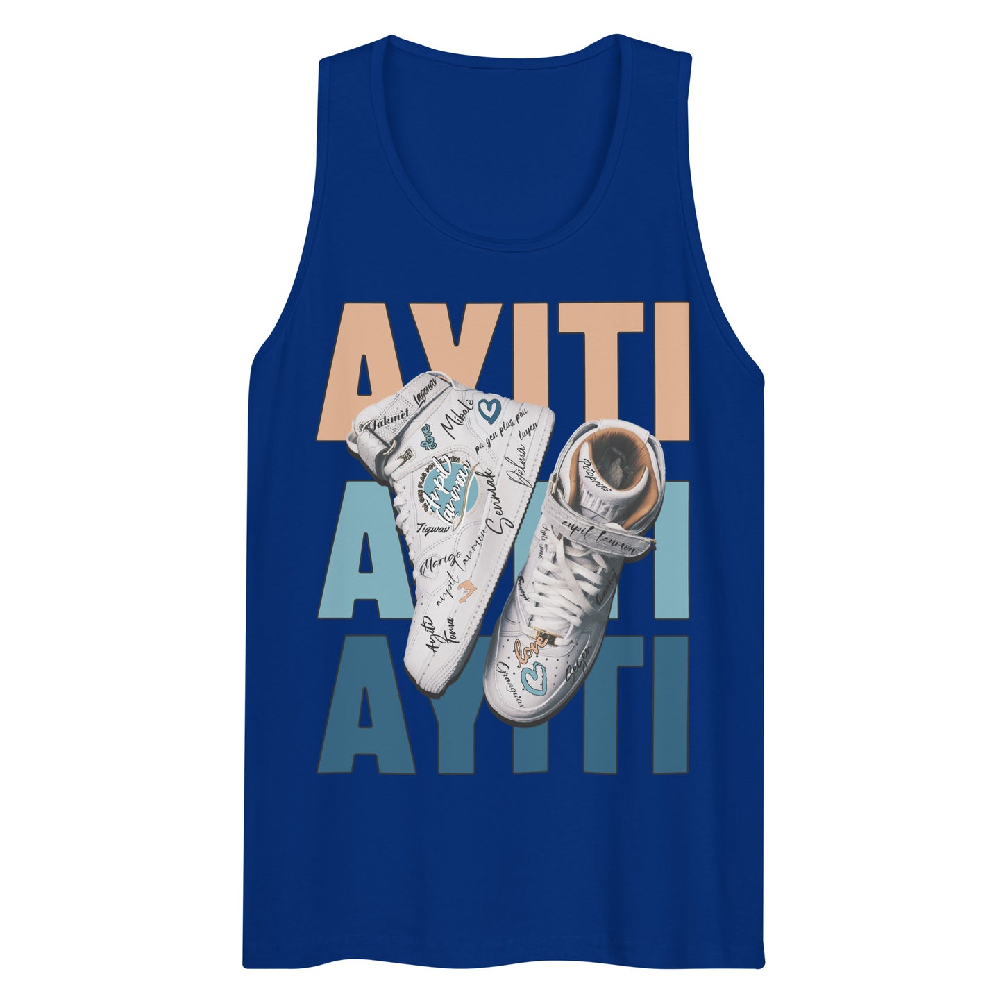 Nou soti lwen Men’s premium tank top