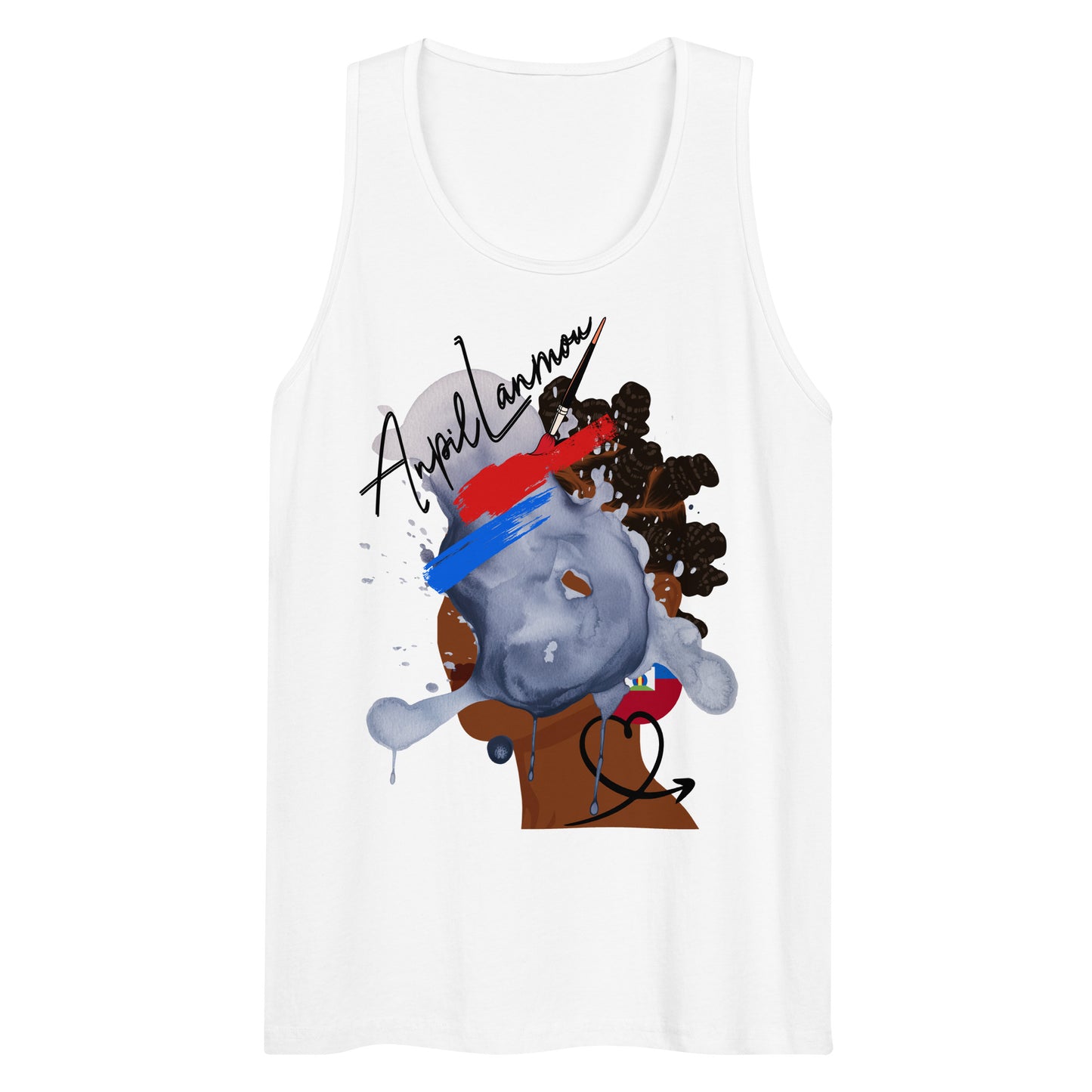 No Face Anpil Lanmou Men’s premium tank top