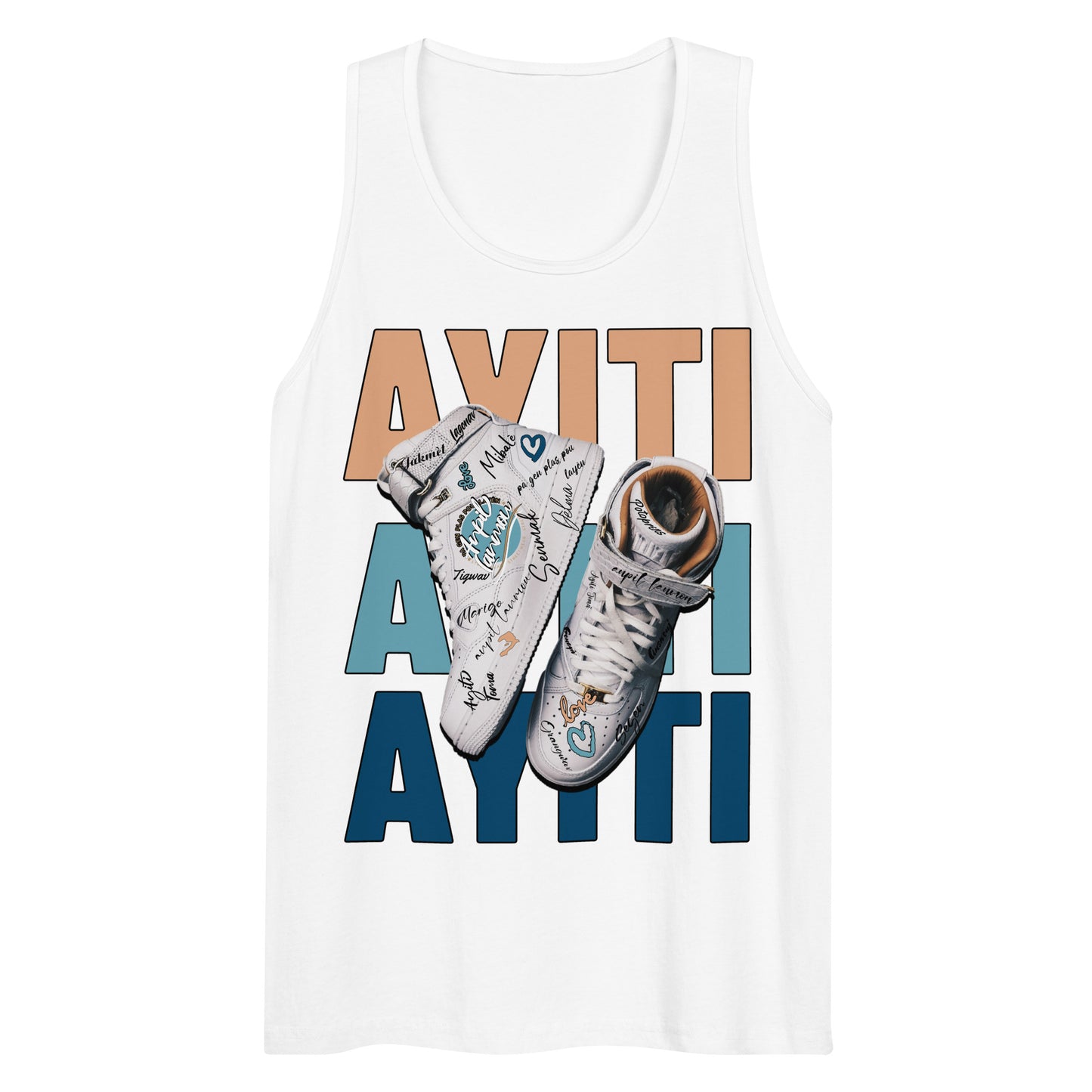 Nou soti lwen Men’s premium tank top