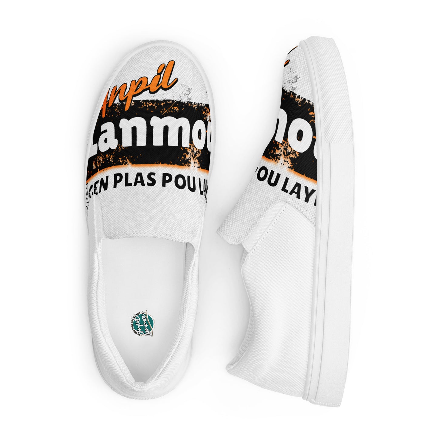 Anpil Lanmou Men’s slip-on canvas shoes