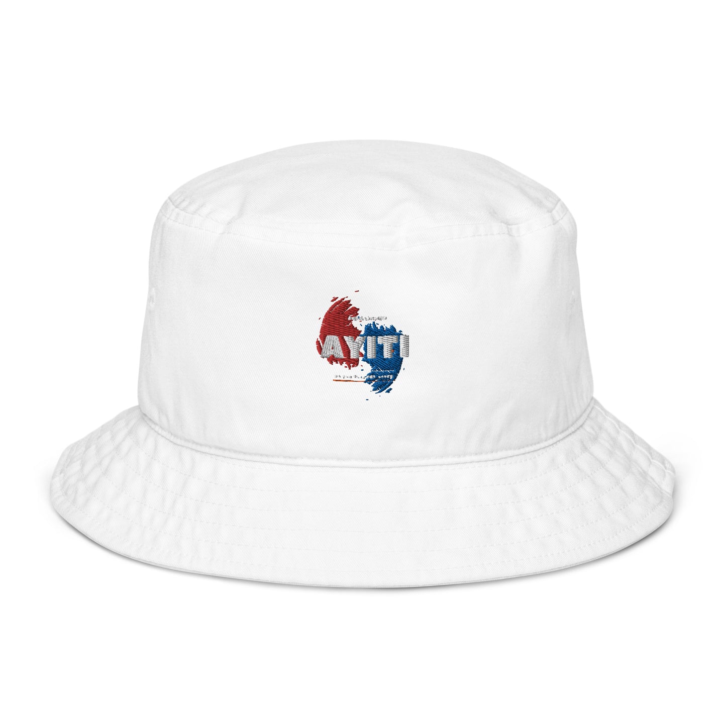 Ayiti Flag Organic bucket hat