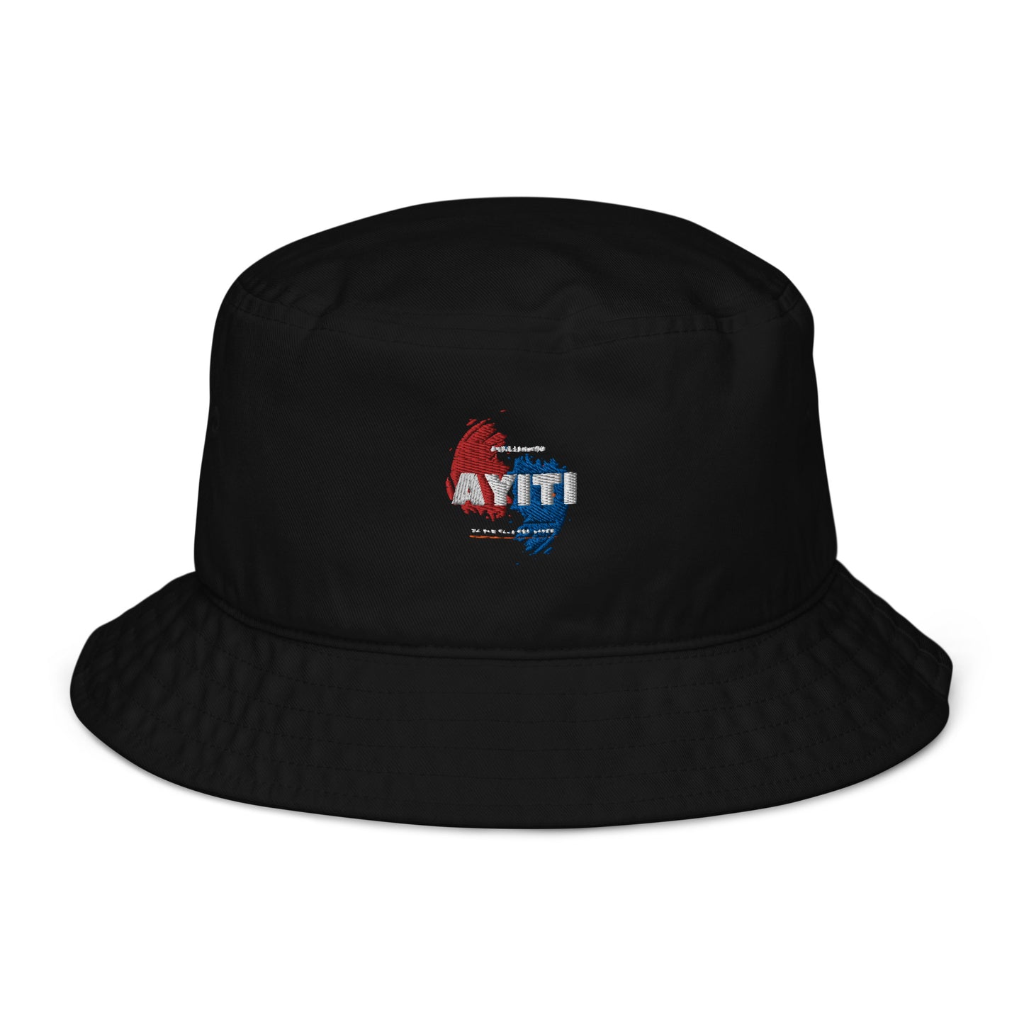 Ayiti Flag Organic bucket hat