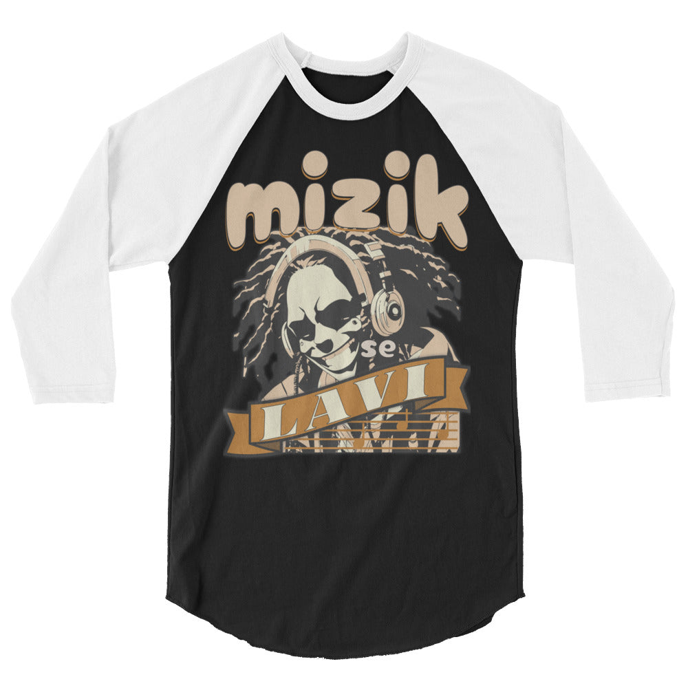 Mizik se Lavi 3/4 sleeve raglan shirt