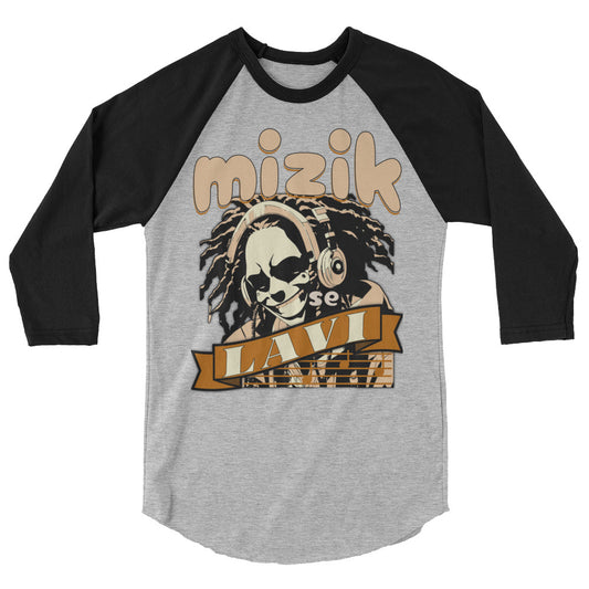 Mizik se Lavi 3/4 sleeve raglan shirt