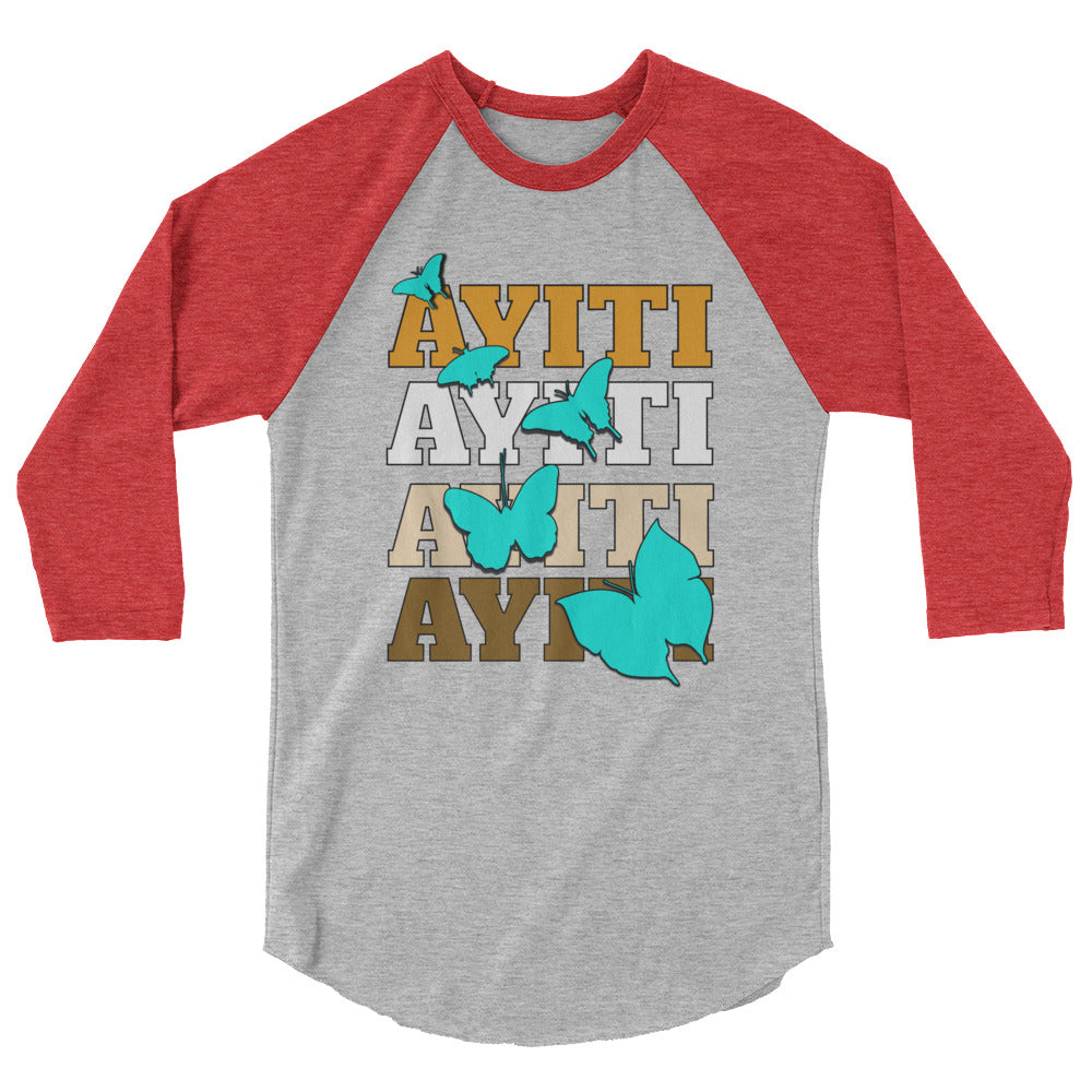 Ayiti 3/4 sleeve raglan shirt