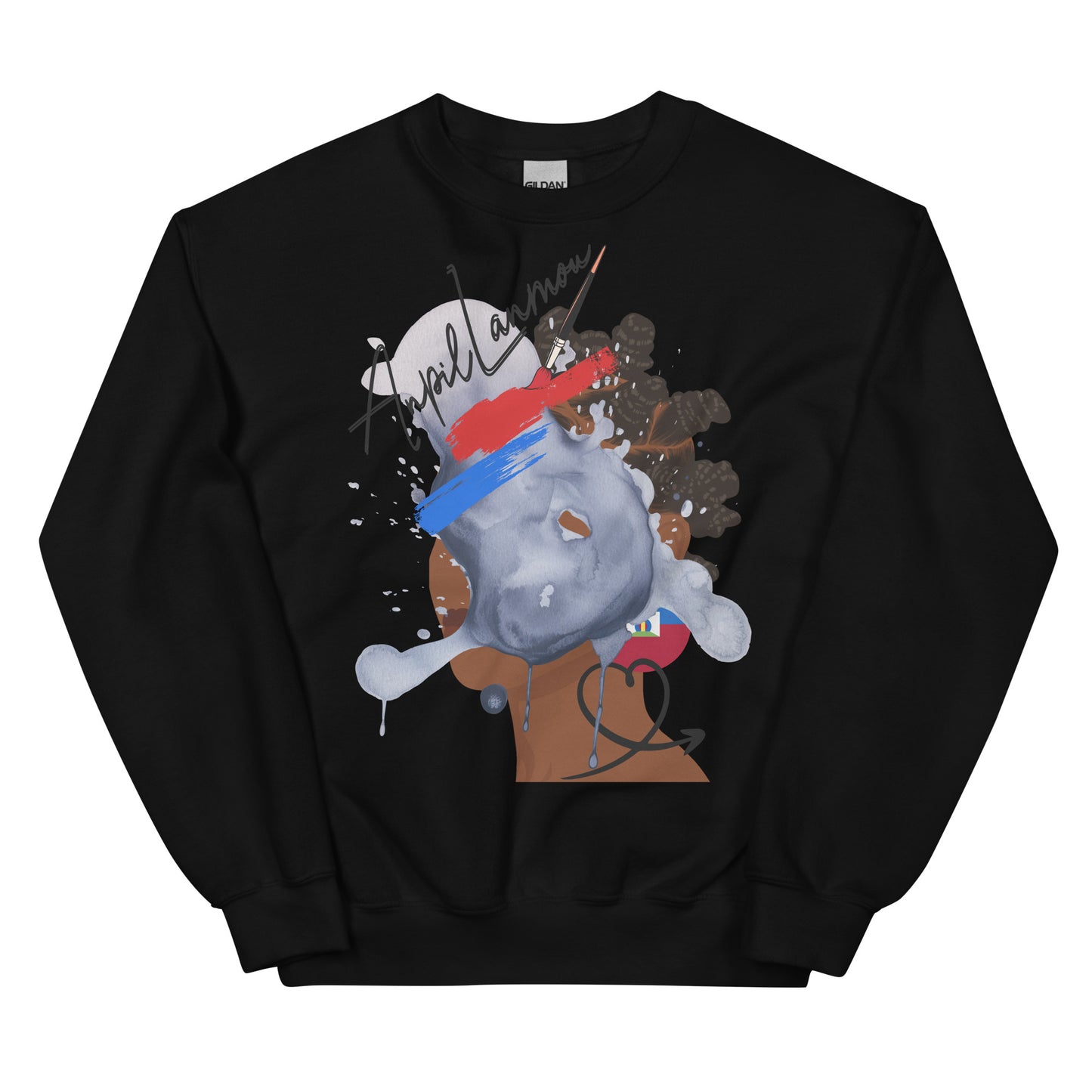 No Face Anpil Lanmou Unisex Sweatshirt