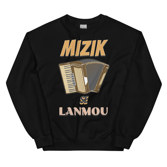 Mizik se Lanmou Unisex Sweatshirt