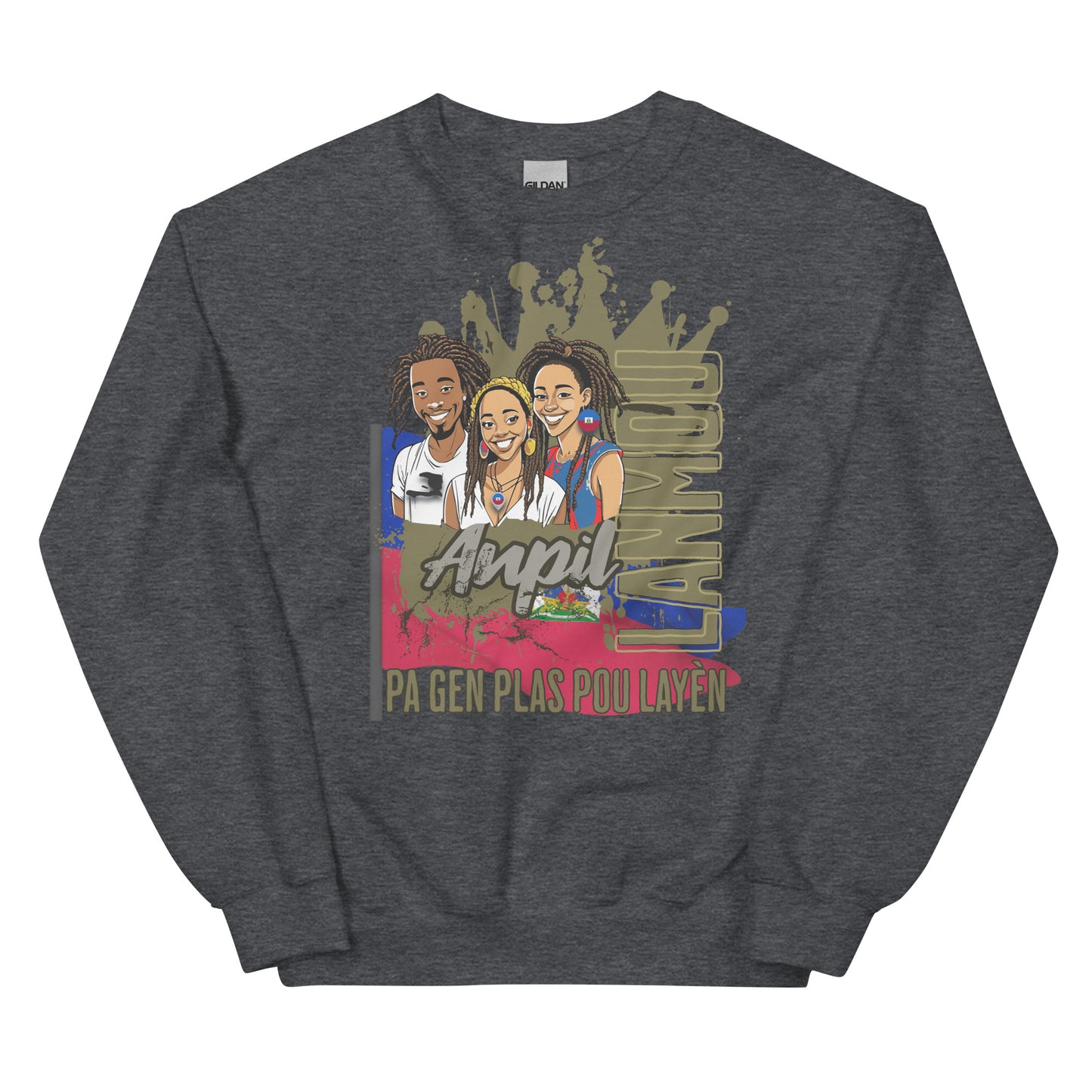 Ayiti_Lanmou_Loks Unisex Sweatshirt