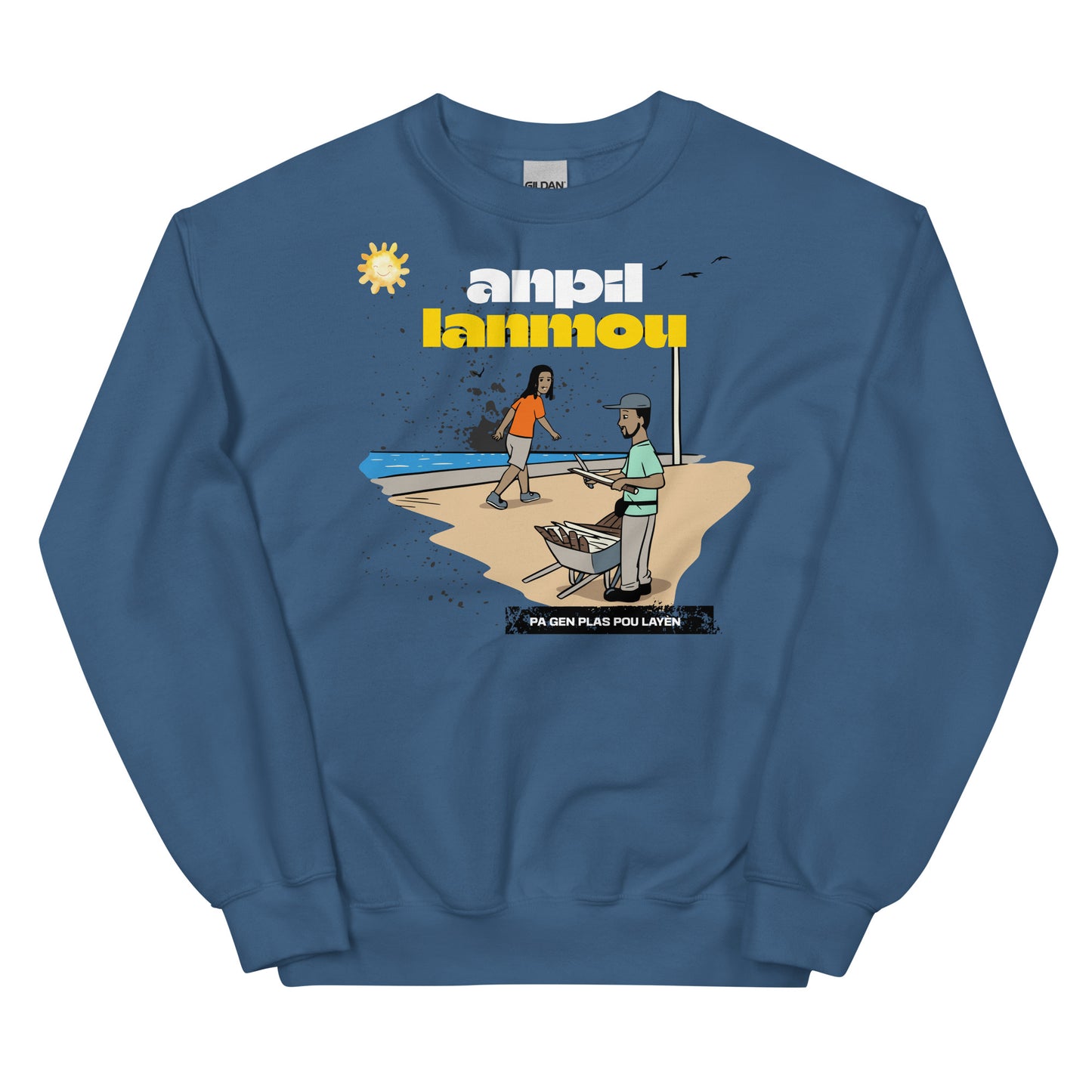 Haitian Machan Kann Anpil Lanmou Unisex Sweatshirt