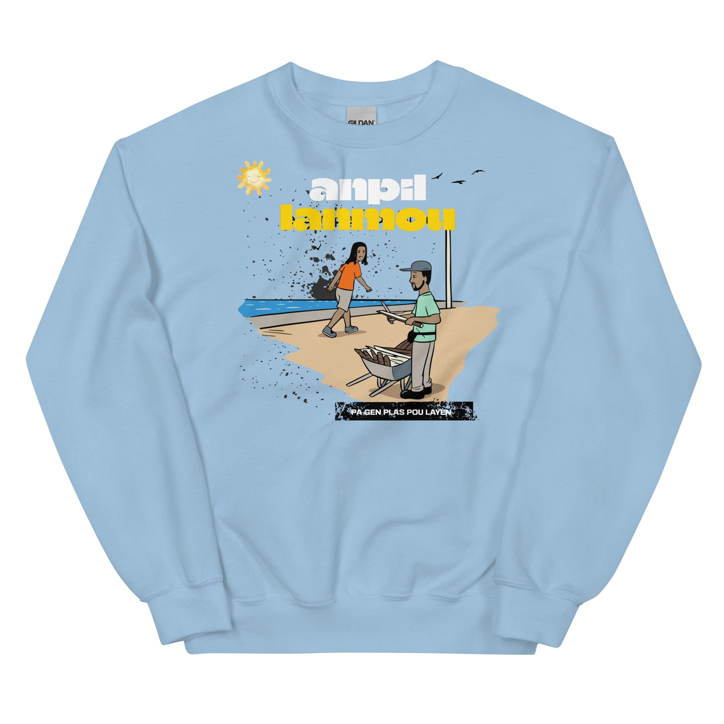 Haitian Machan Kann Anpil Lanmou Unisex Sweatshirt