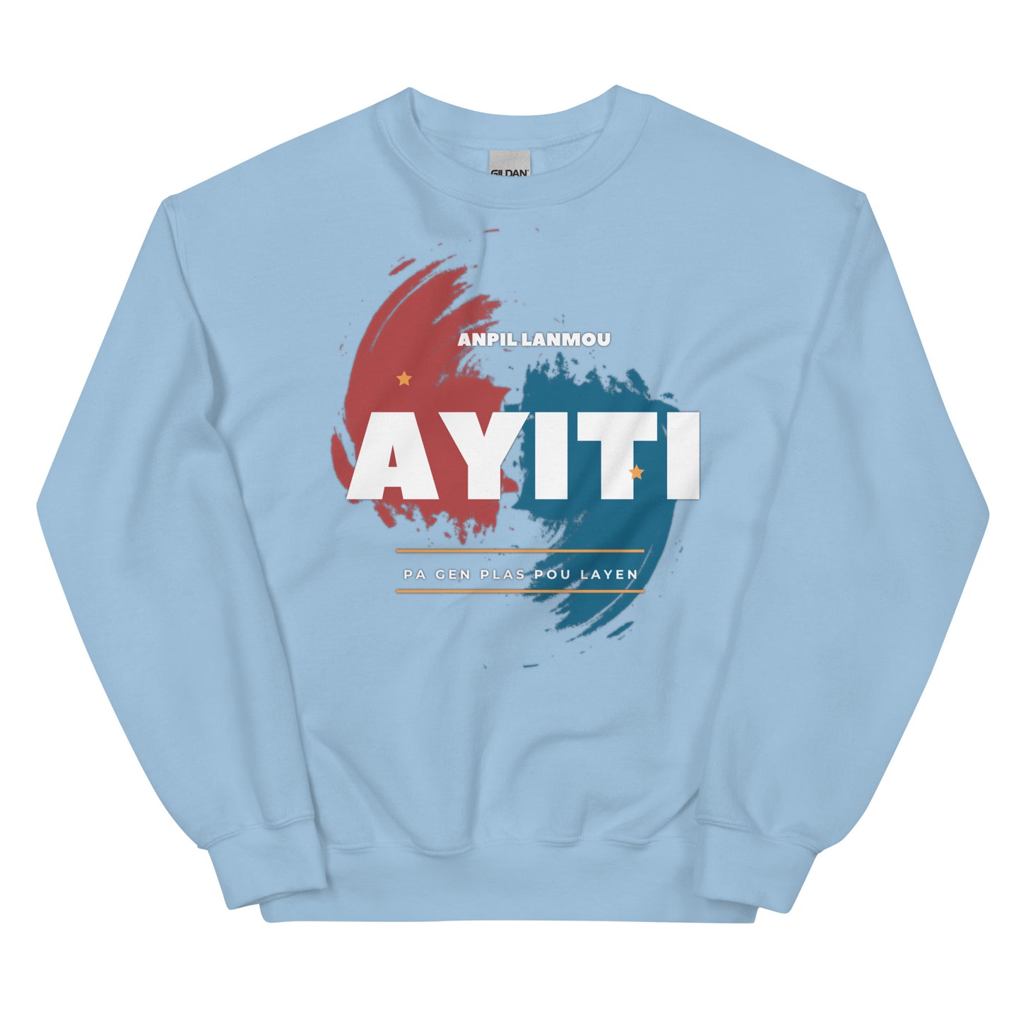 Ayiti Ble ak Wouj Unisex Sweatshirt