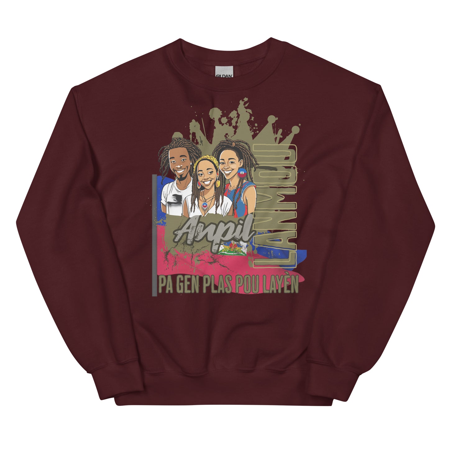 Ayiti_Lanmou_Loks Unisex Sweatshirt