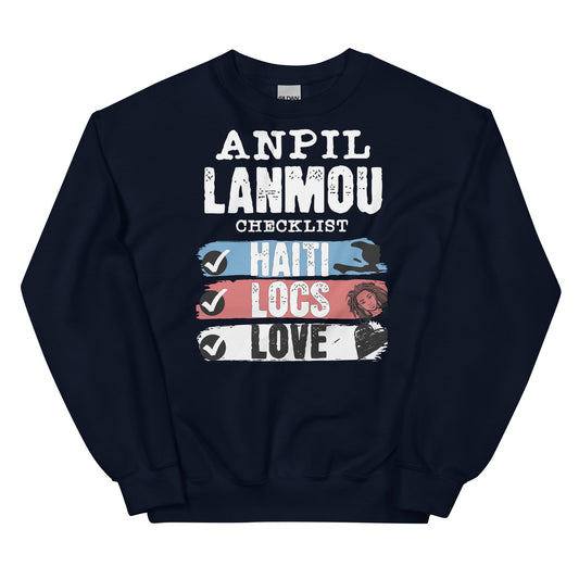 Anpil Lanmou Checklist Unisex Sweatshirt