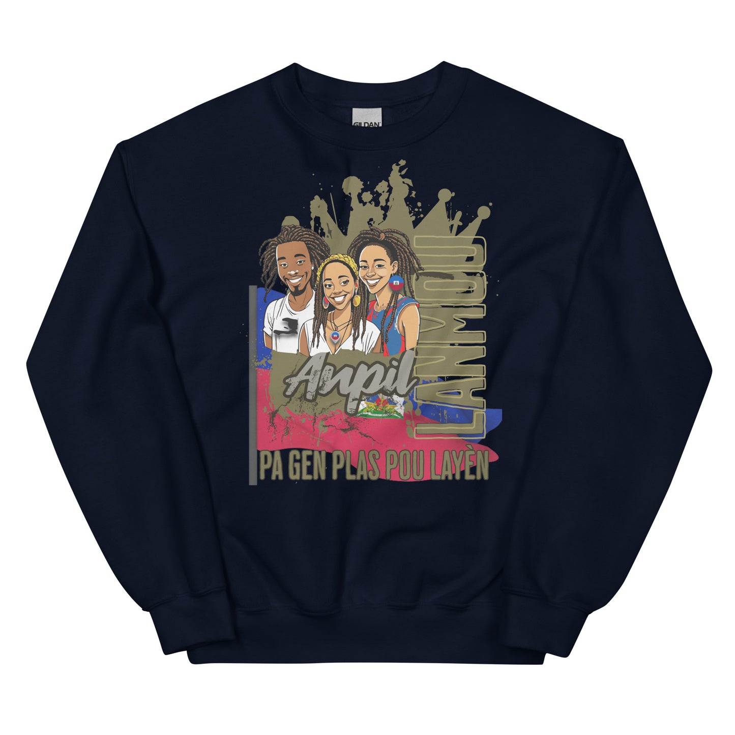 Ayiti_Lanmou_Loks Unisex Sweatshirt