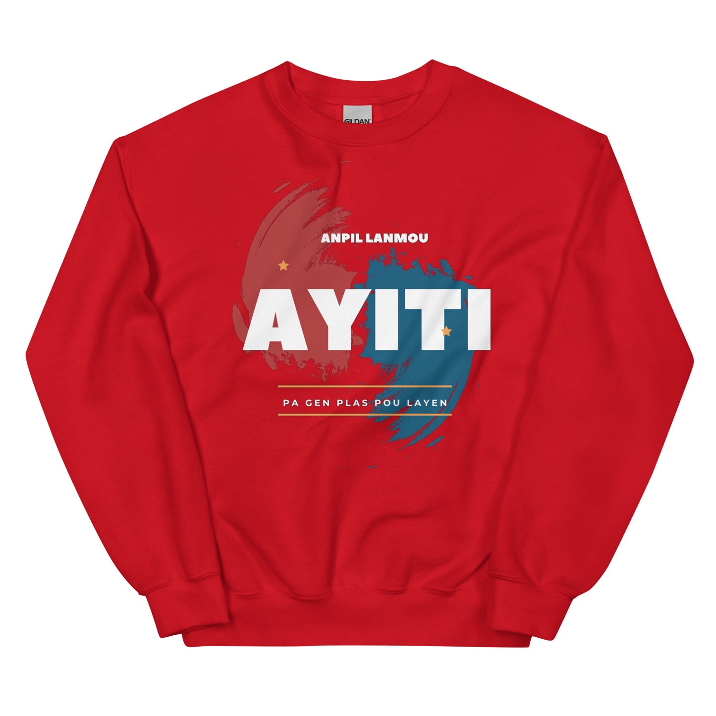 Ayiti Ble ak Wouj Unisex Sweatshirt