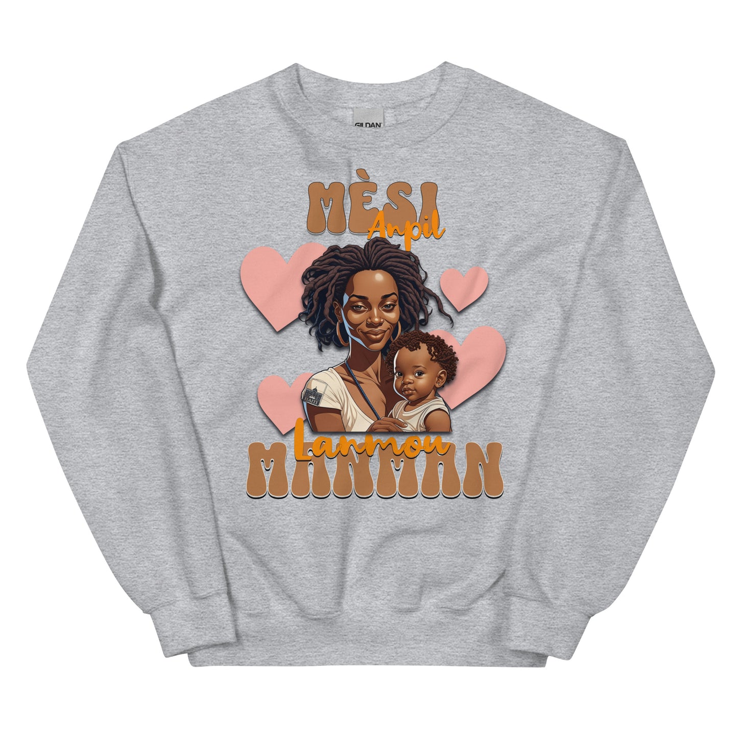 Haitian Mom Anpil Lanmou Unisex Sweatshirt