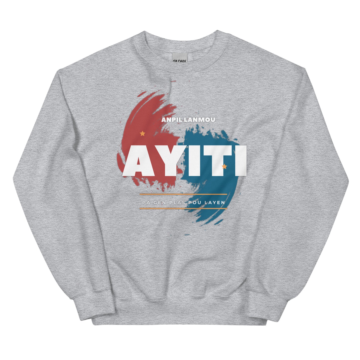 Ayiti Ble ak Wouj Unisex Sweatshirt