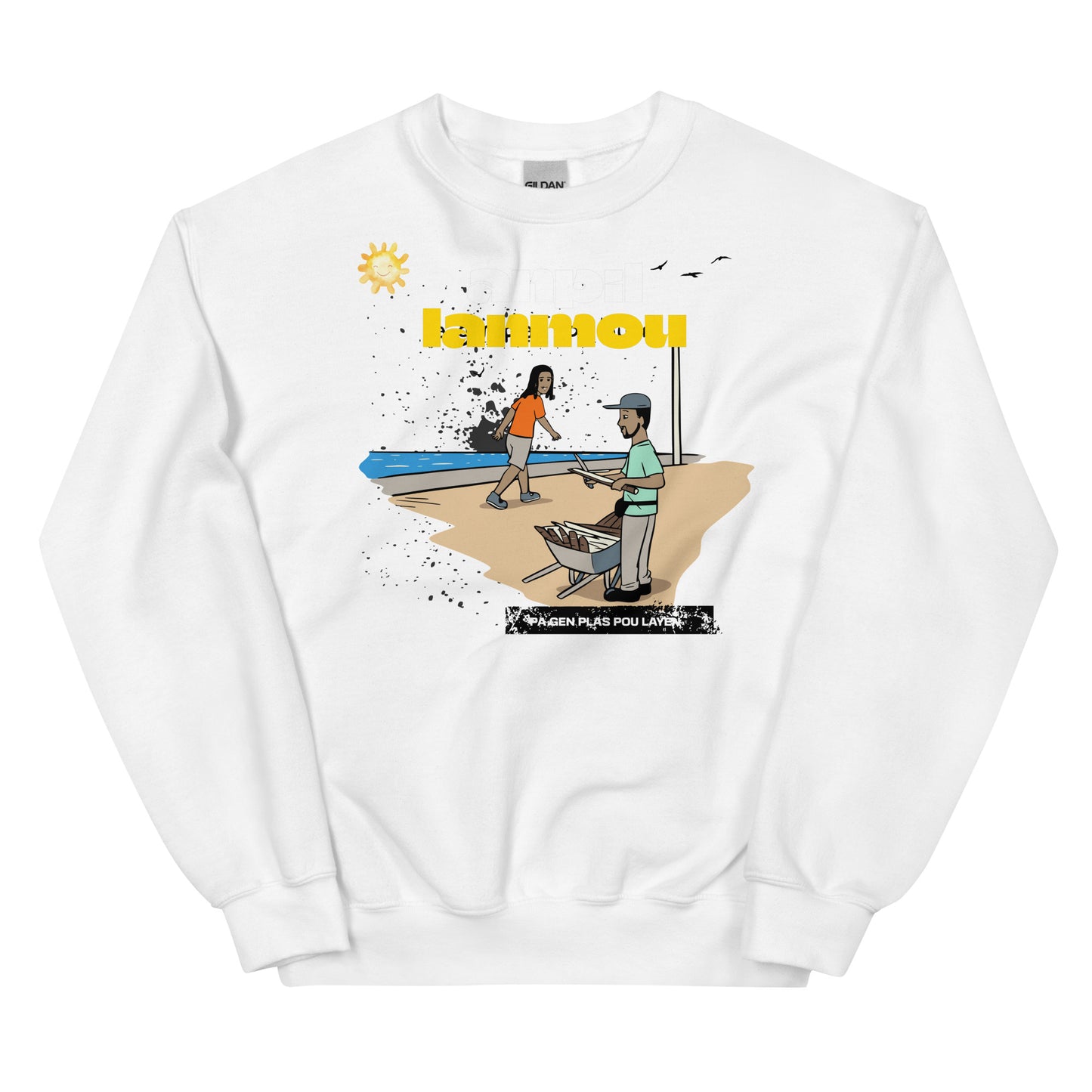 Haitian Machan Kann Anpil Lanmou Unisex Sweatshirt