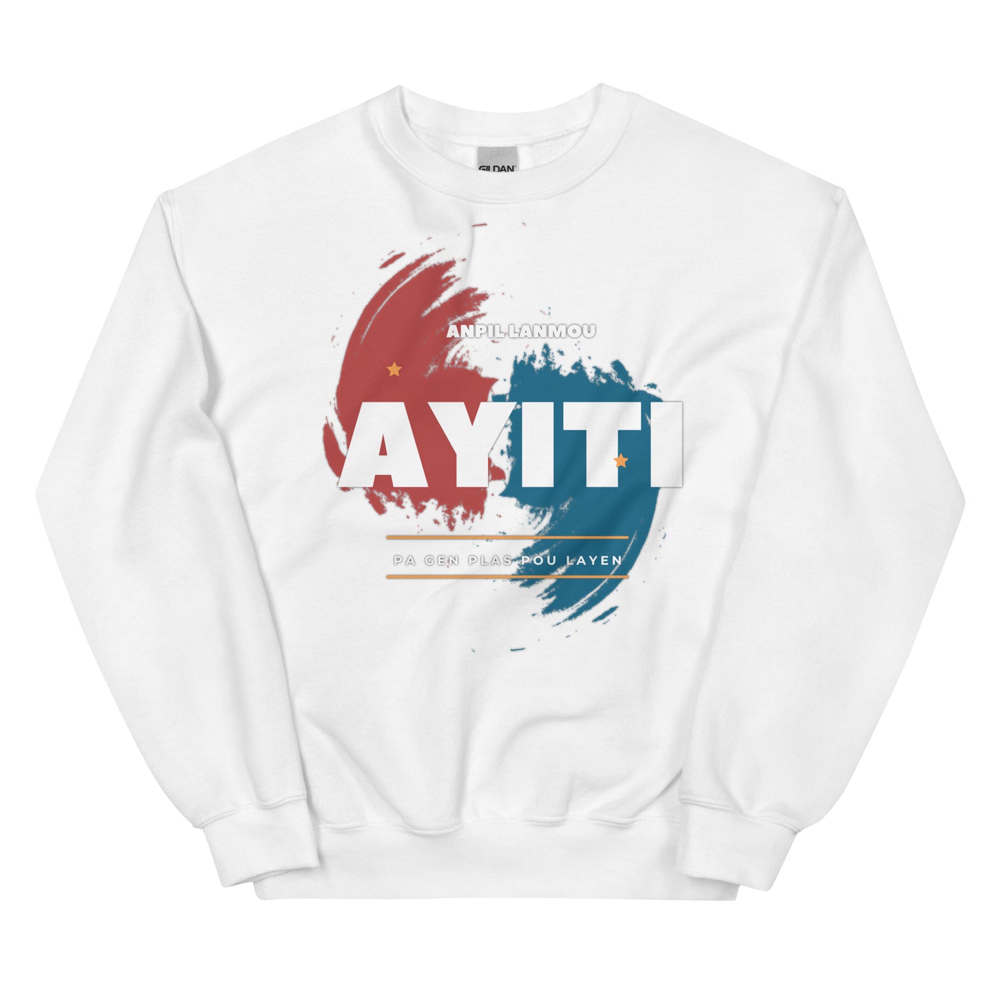 Ayiti Ble ak Wouj Unisex Sweatshirt