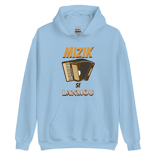 Mizik se Lanmou Unisex Hoodie