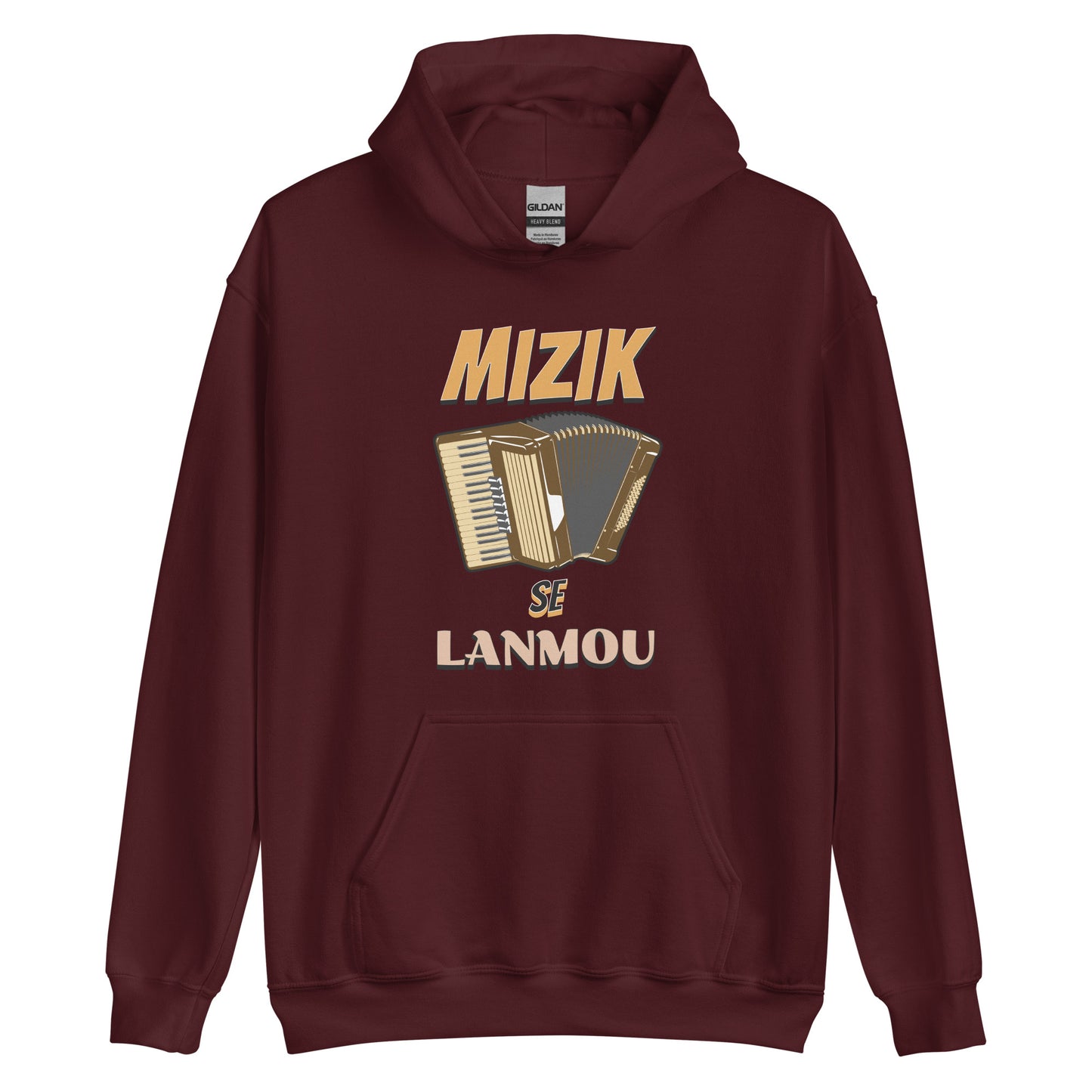 Mizik se Lanmou Unisex Hoodie