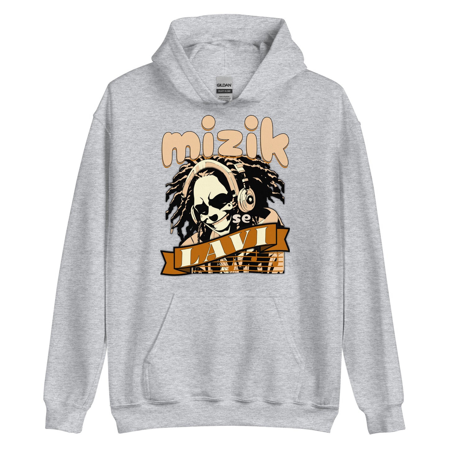 Mizik se Lavi Unisex Hoodie