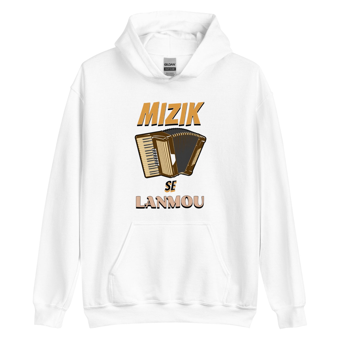 Mizik se Lanmou Unisex Hoodie