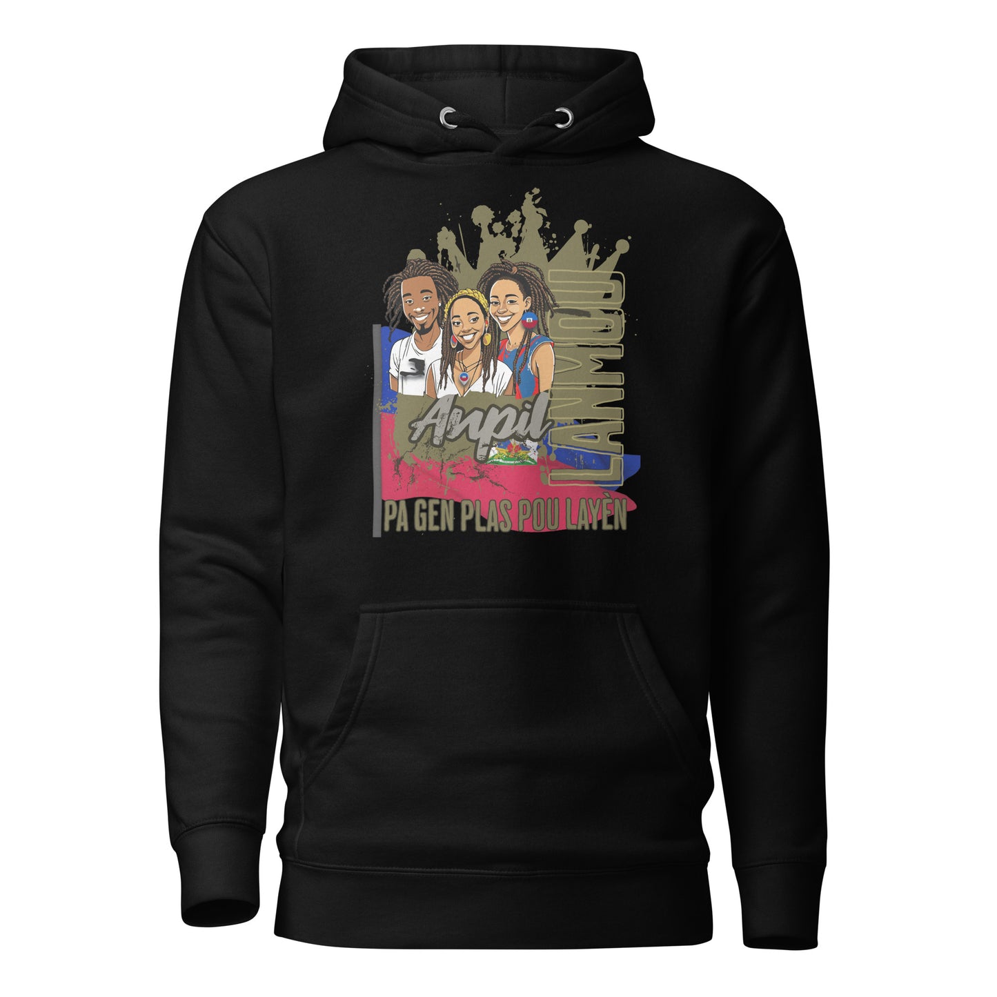 Ayiti_Lanmou_Loks Unisex Hoodie