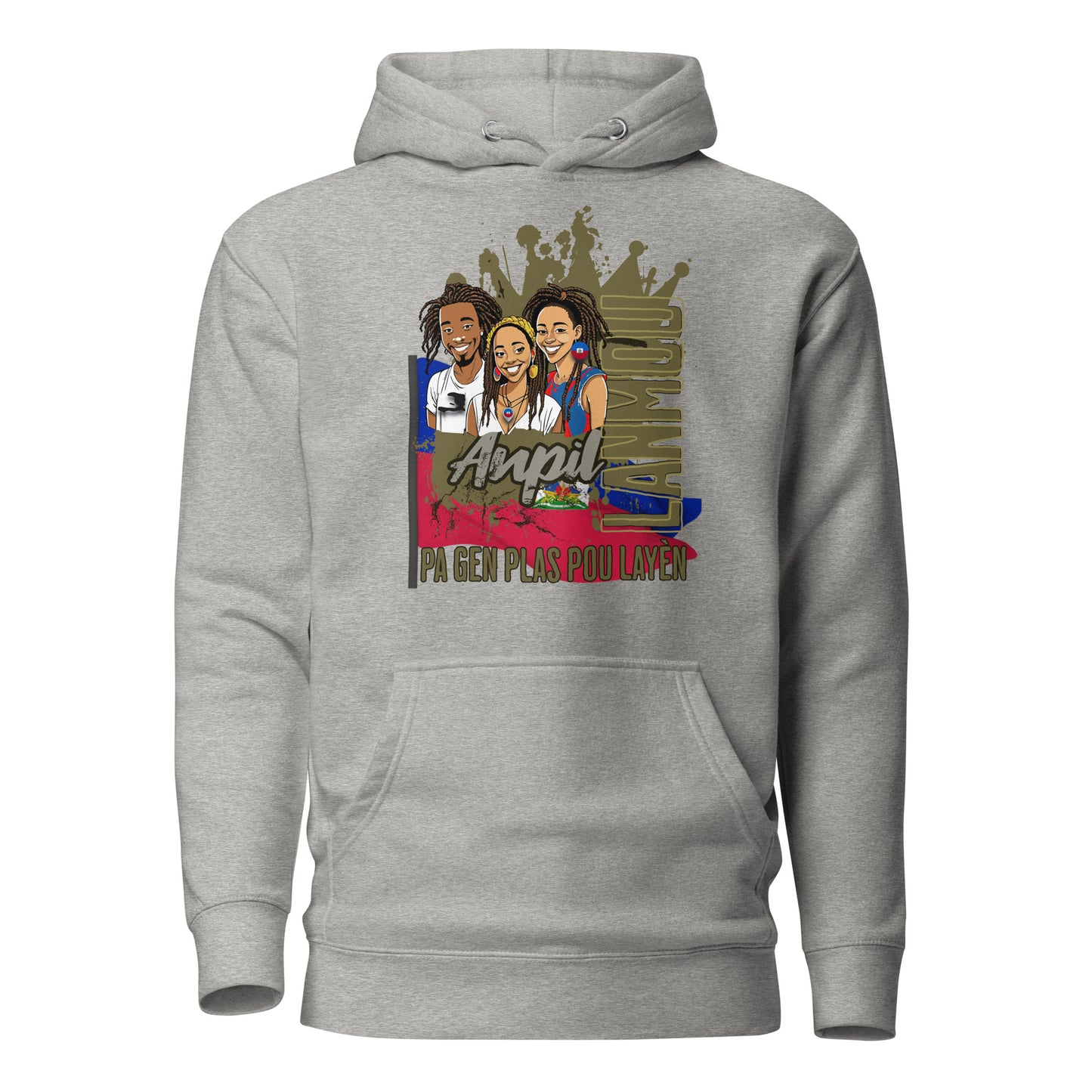 Ayiti_Lanmou_Loks Unisex Hoodie