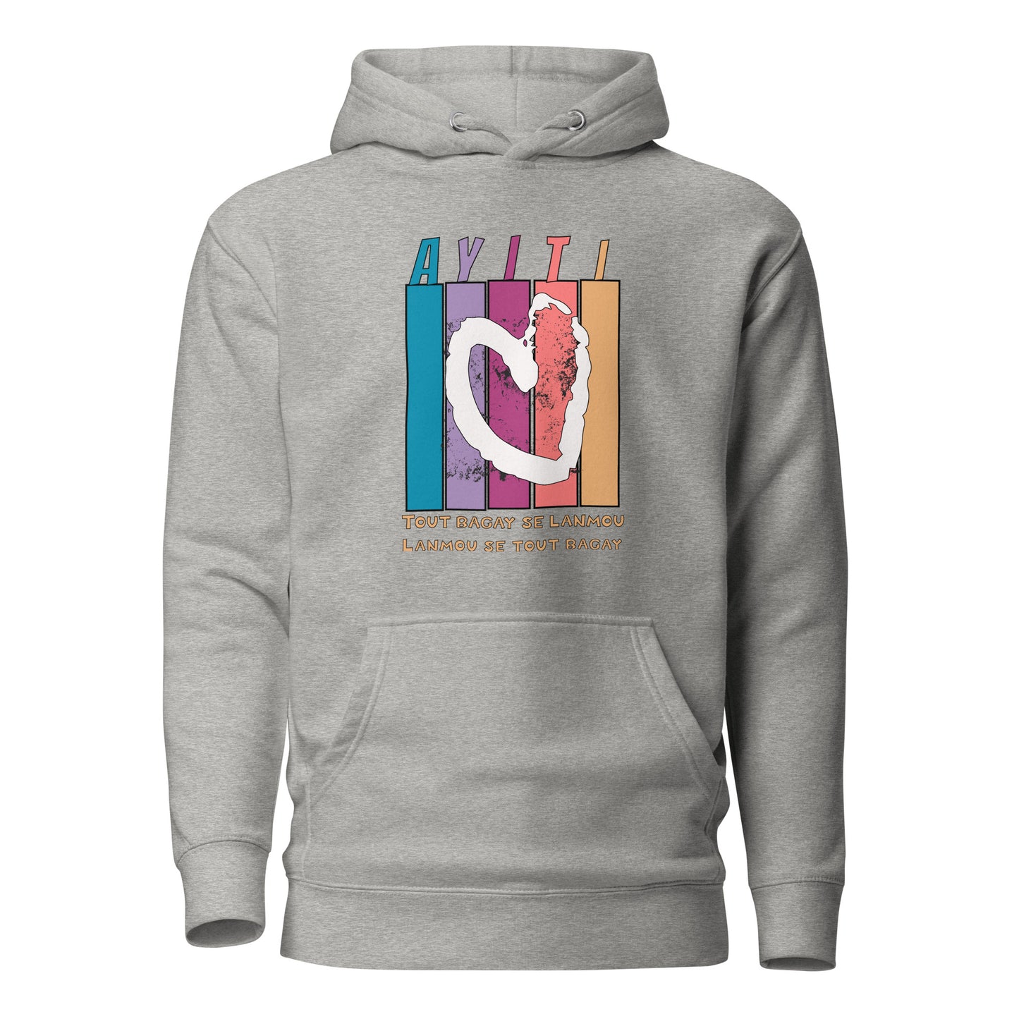 Ayiti : tout bagay se lanmou Unisex Hoodie