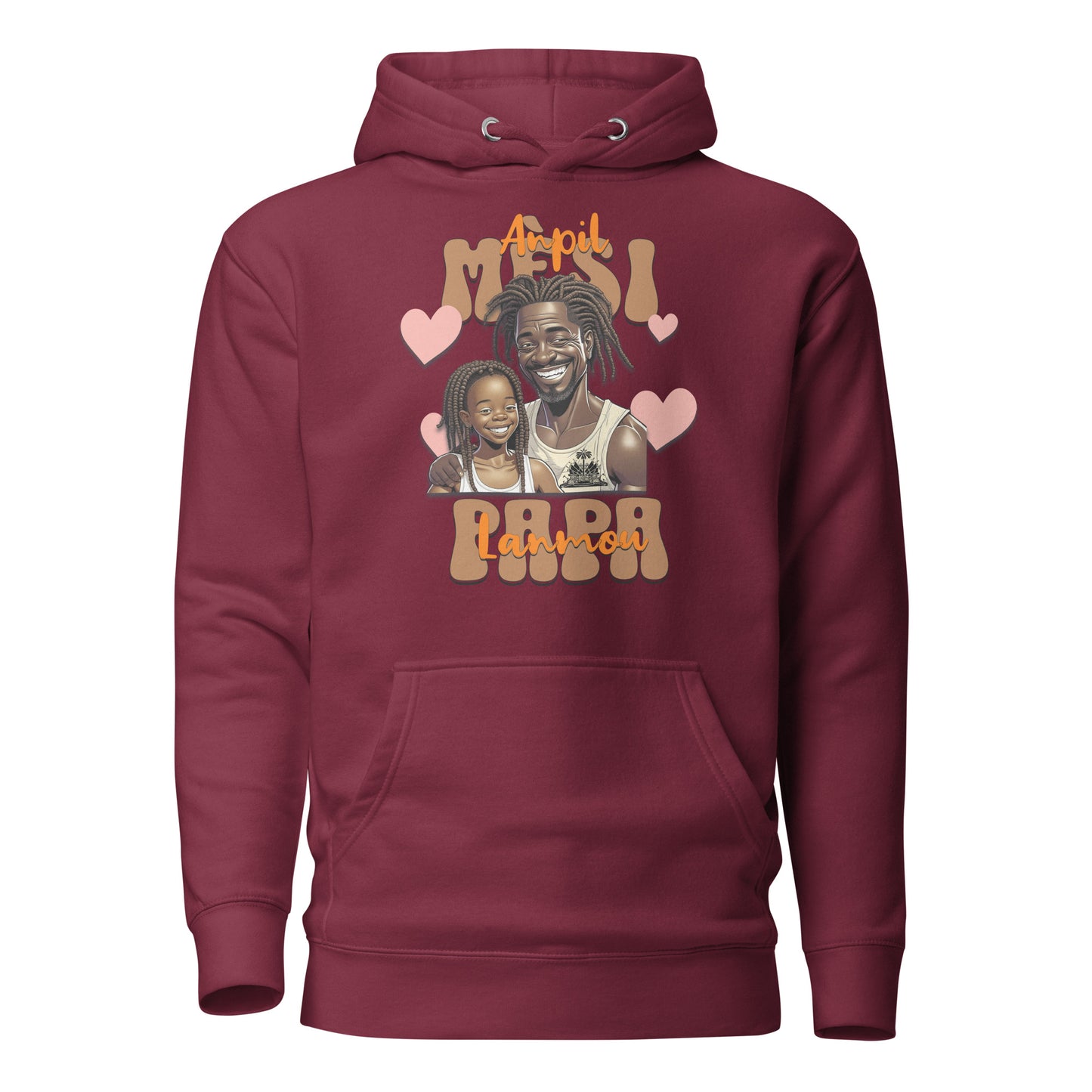 Haitian Dad Anpil Lanmou Unisex Hoodie