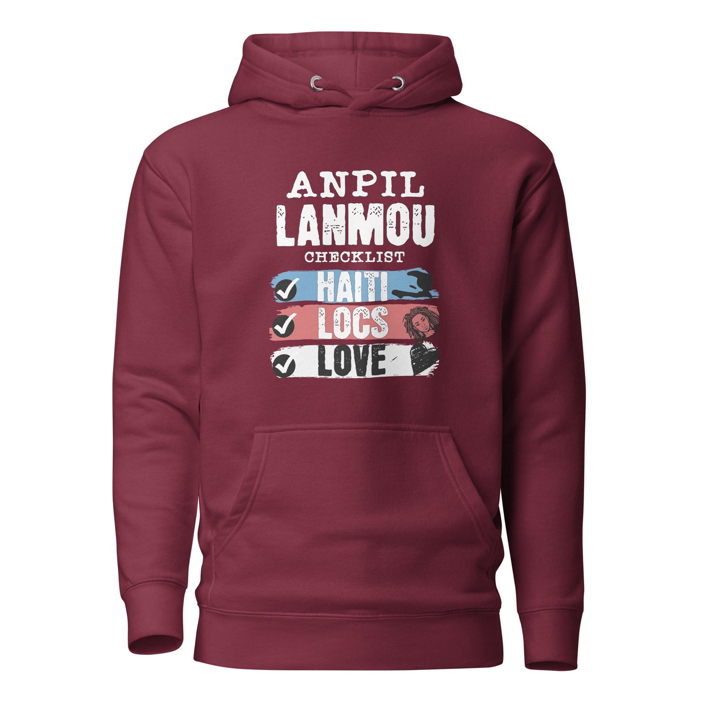 Anpil Lanmou Checklist _ Unisex Hoodie