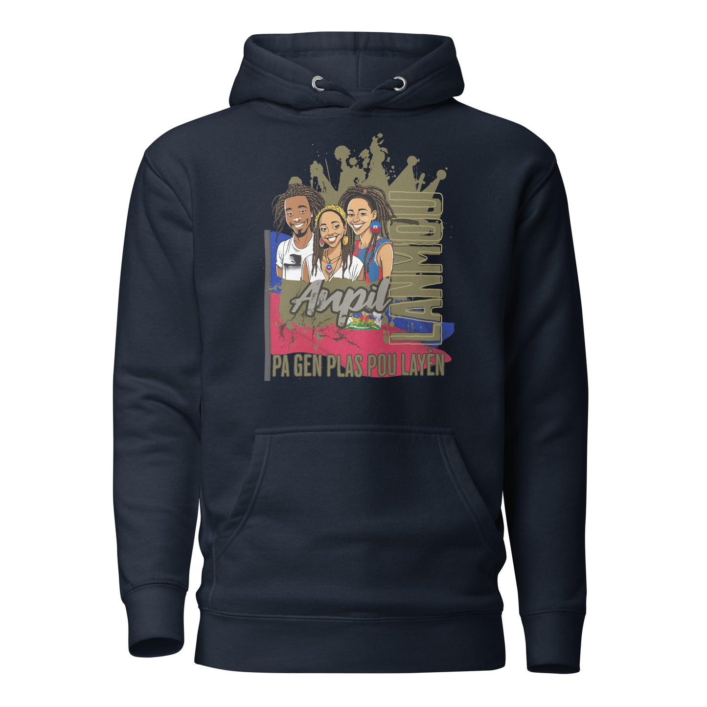 Ayiti_Lanmou_Loks Unisex Hoodie