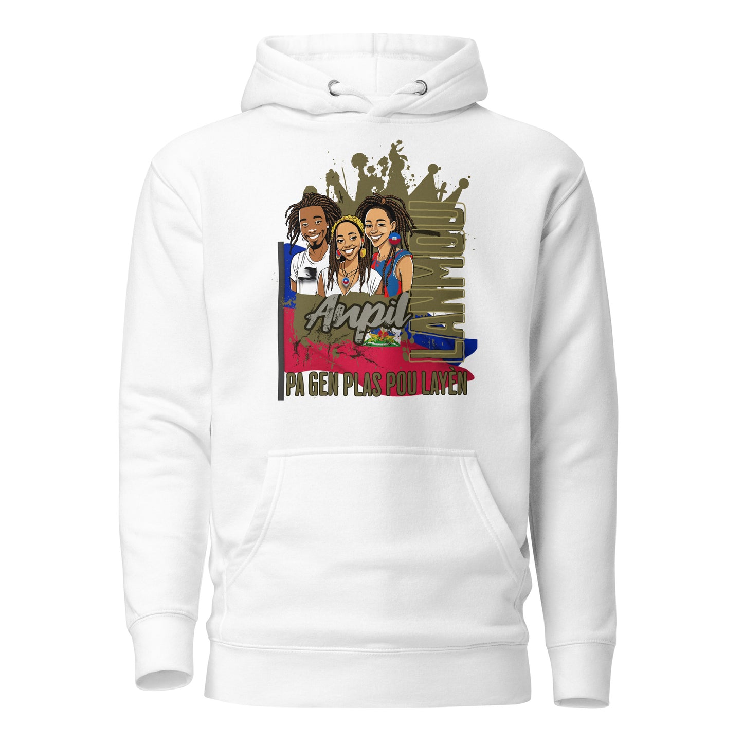 Ayiti_Lanmou_Loks Unisex Hoodie