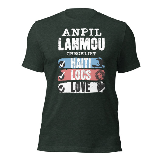 Anpil Lanmou Checklist _ Unisex t-shirt