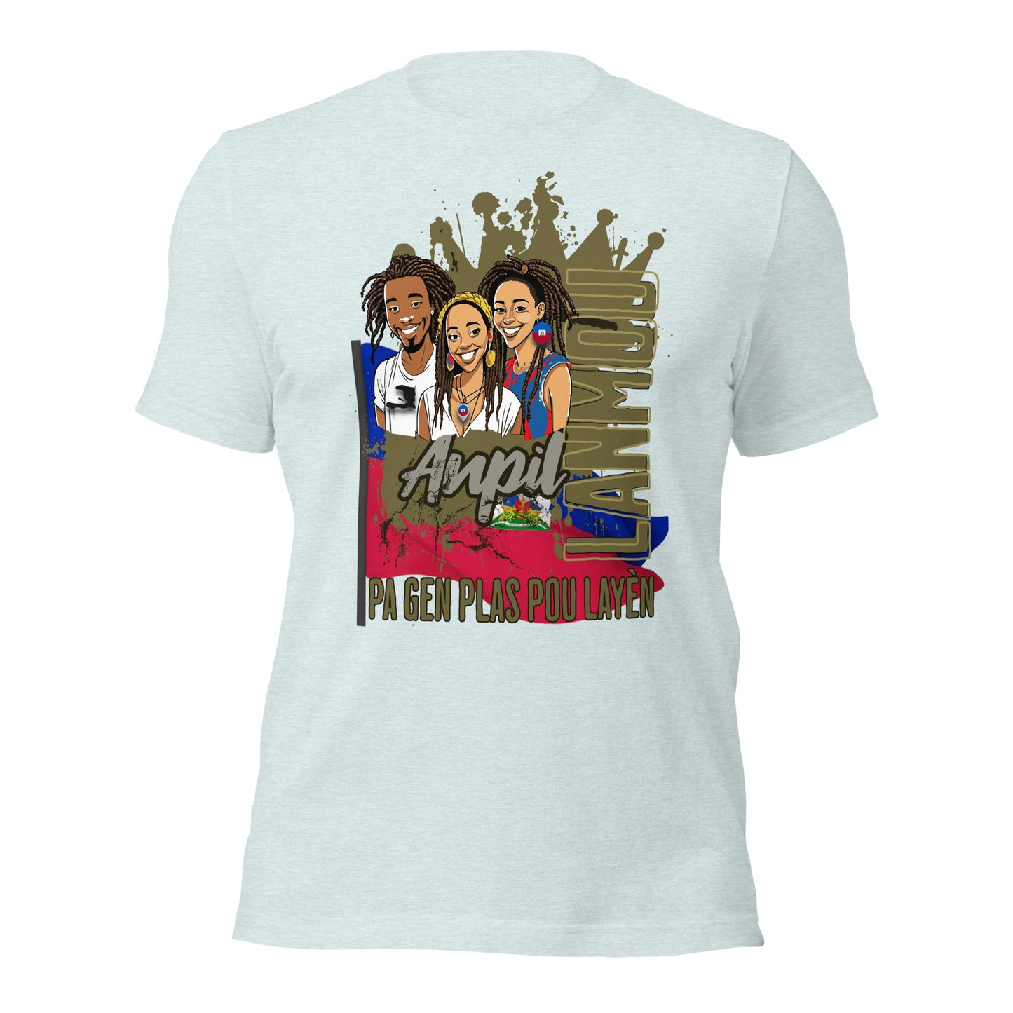 Ayiti_Lanmou_Loks Unisex t-shirt