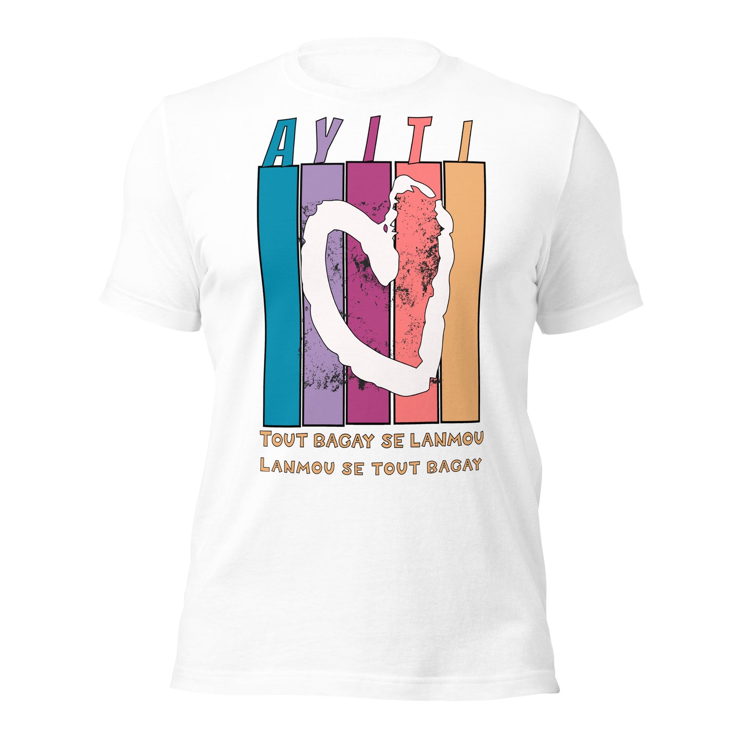 Ayiti : tout bagay se lanmou Unisex t-shirt