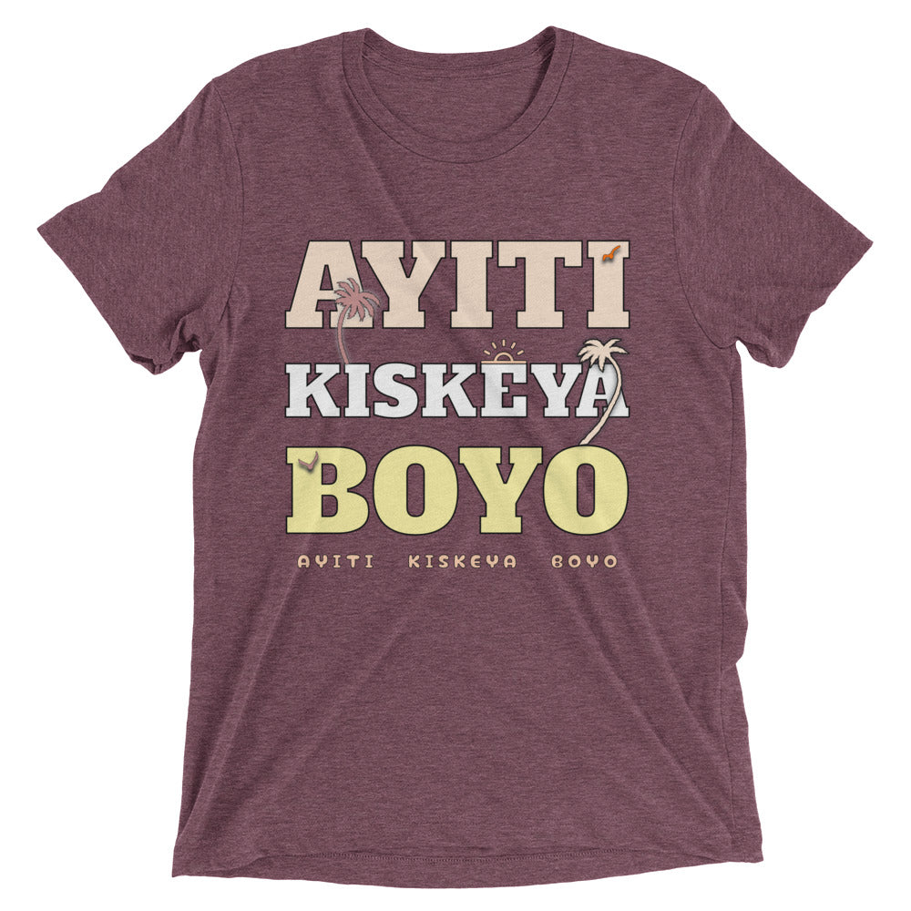 Ayiti Kiskeya Boyo Short sleeve t-shirt