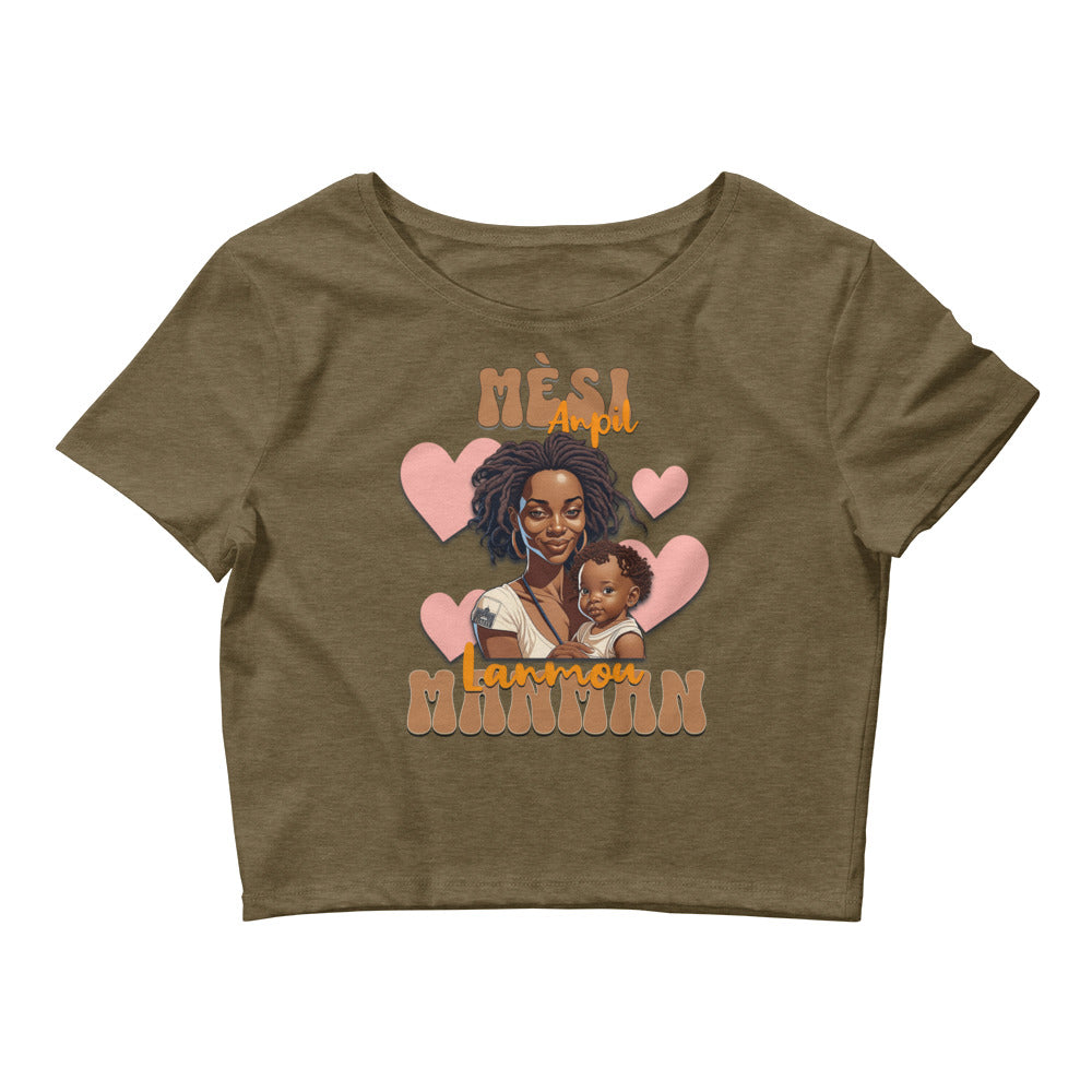 Haitian Mom Women’s Crop Tee