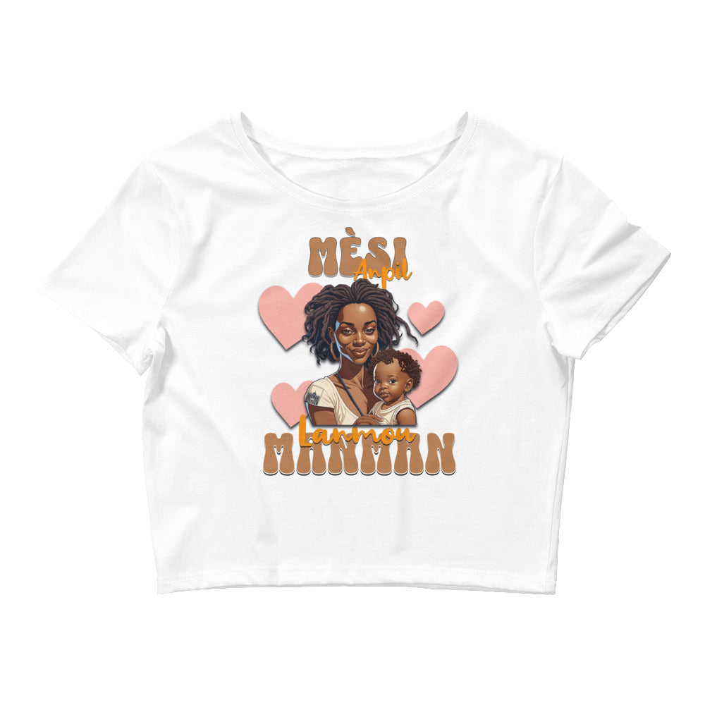 Haitian Mom Women’s Crop Tee