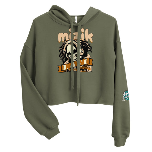 Mizik se Lavi Crop Hoodie