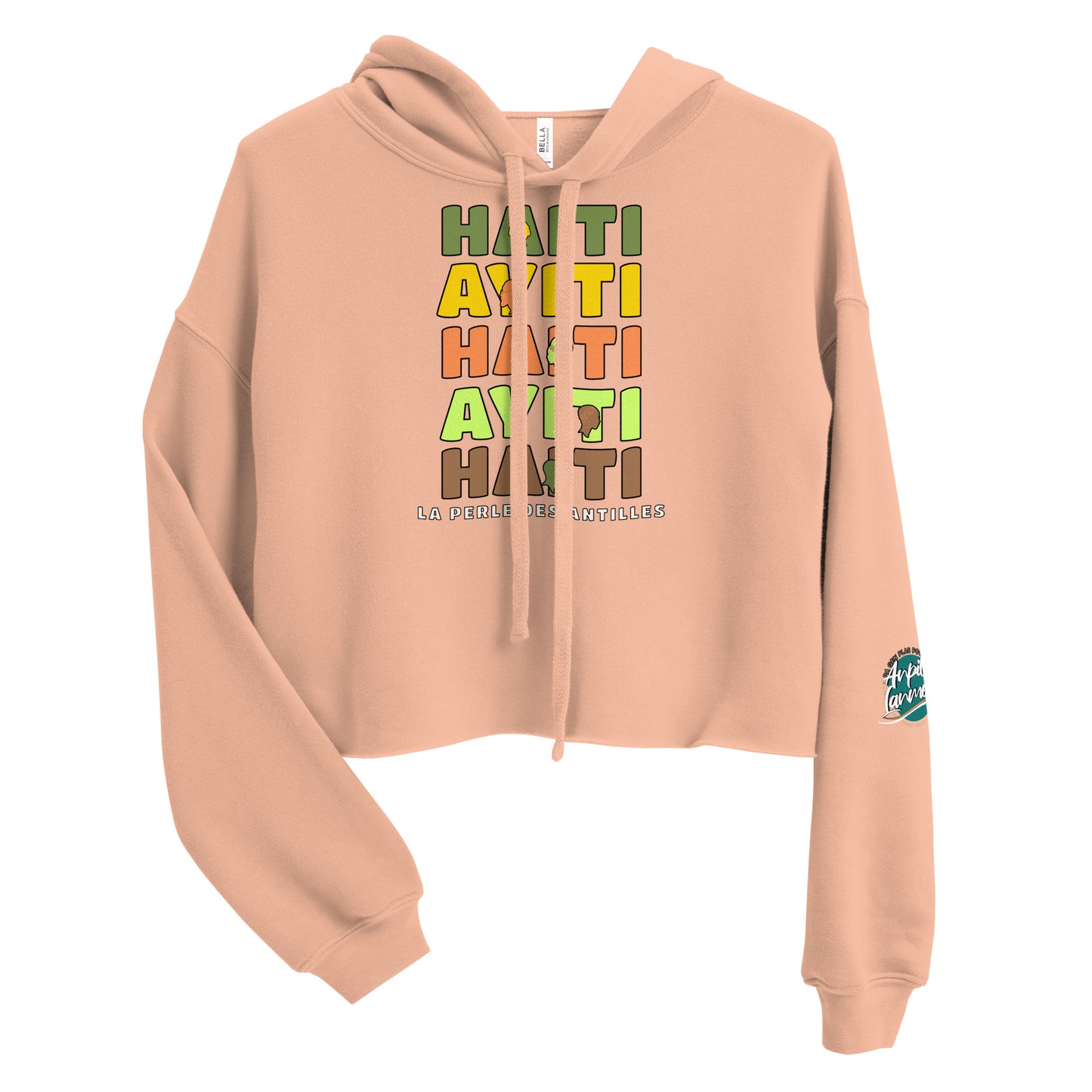 Ayiti_Haiti Crop Hoodie