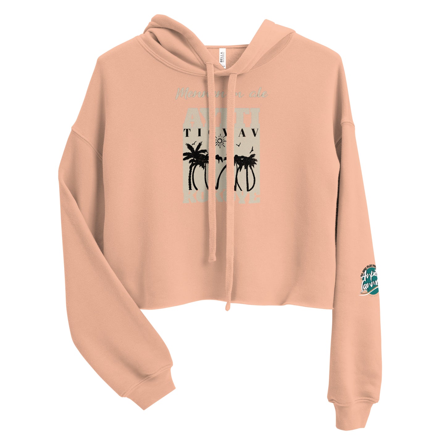 Mennen m ale Crop Hoodie