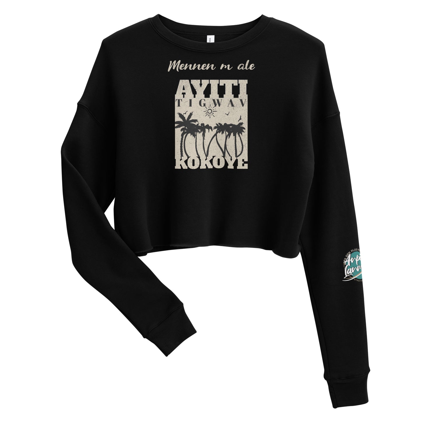 Mennen m ale Crop Sweatshirt