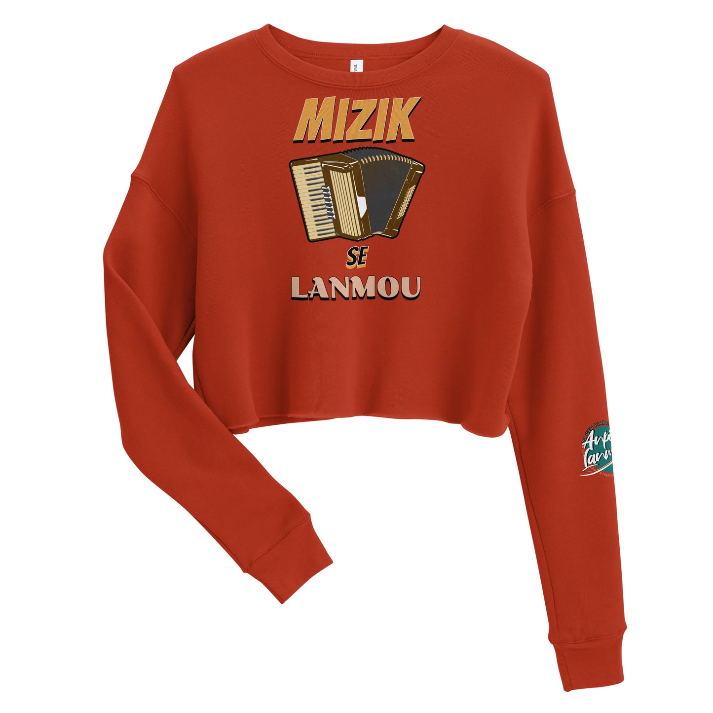 Mizik se Lanmou Crop Sweatshirt