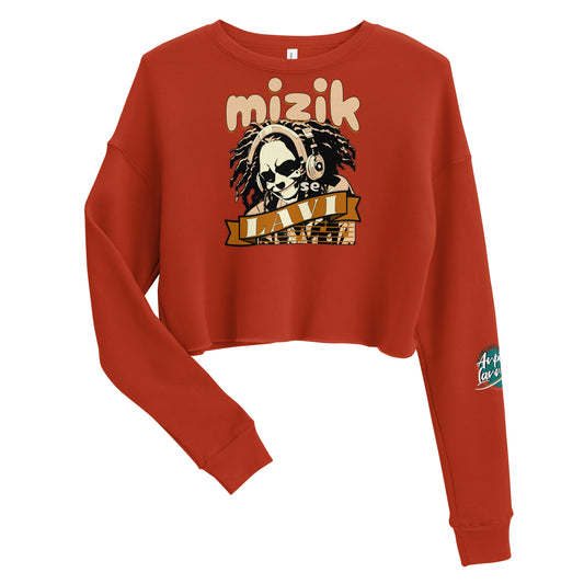 Mizik se Lavi Crop Sweatshirt