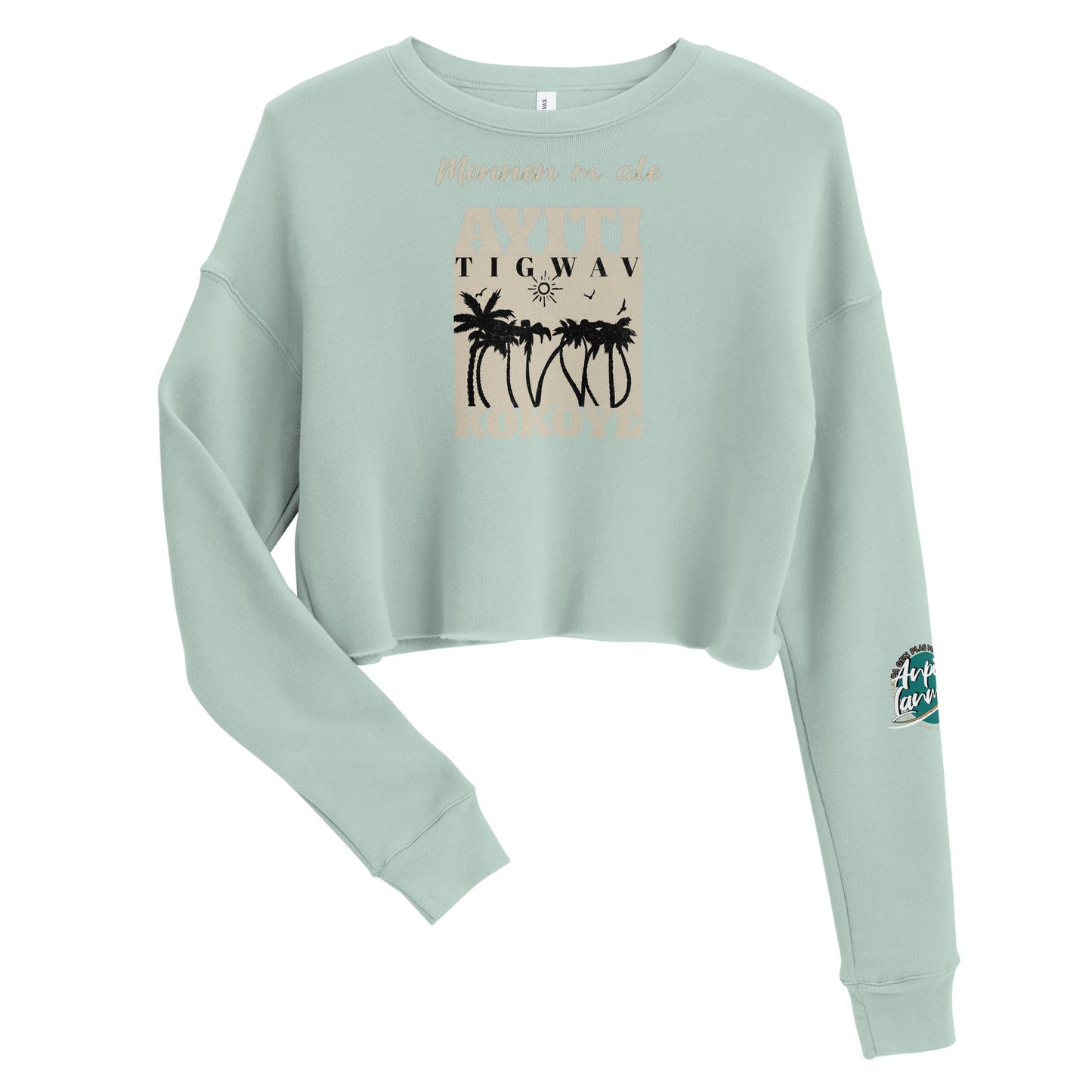 Mennen m ale Crop Sweatshirt