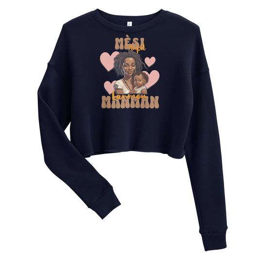 Haitian Mom Crop Sweatshirt