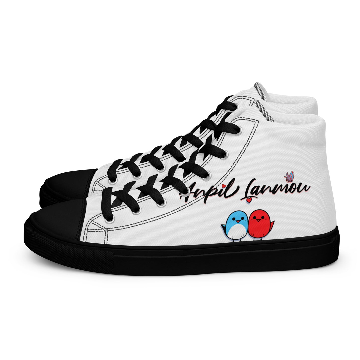 Anpil Lanmou Women’s high top canvas shoes